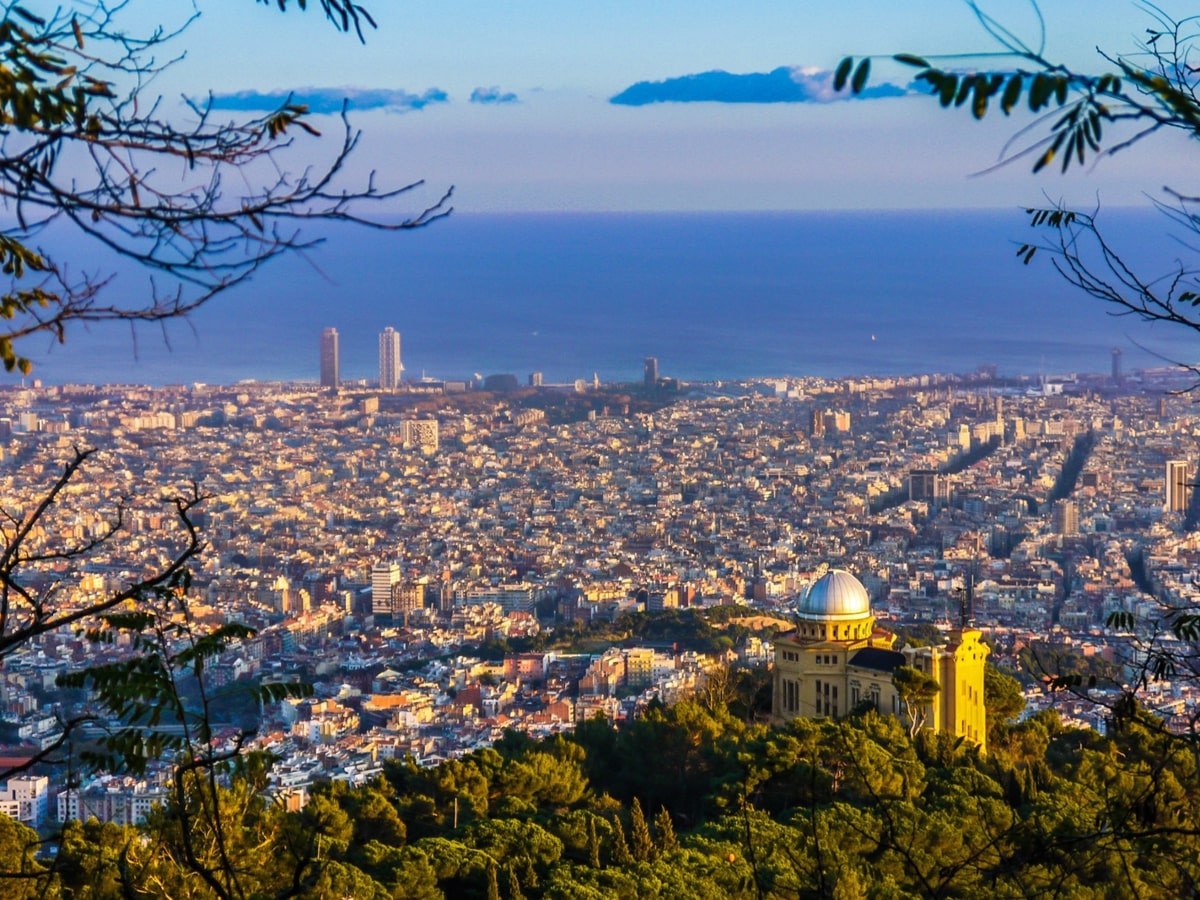 Barcelona city view